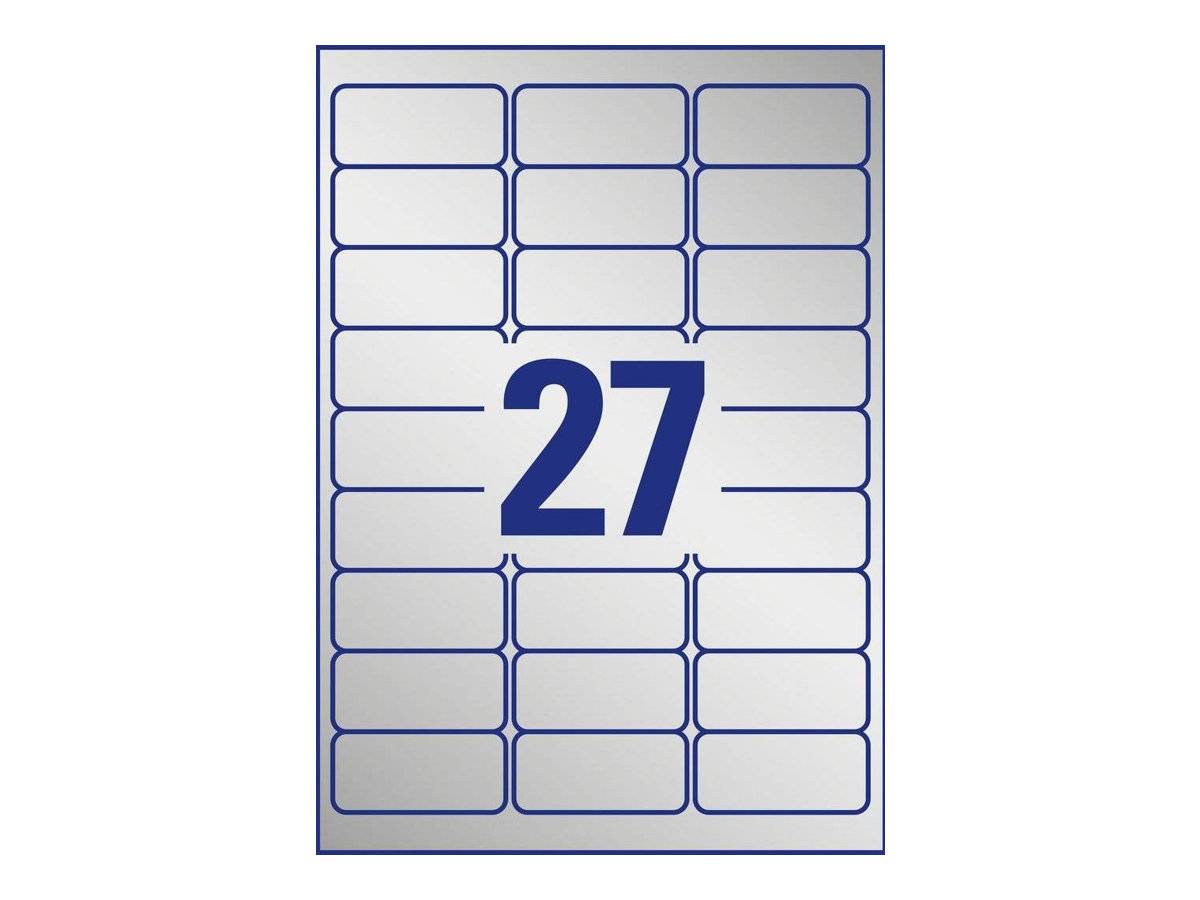 Avery Zweckform Heavy Duty L6011 - Polyester - matt - permanenter Klebstoff - Silber - 63.5 x 29.6 mm - 78 g/m² - 216 Et