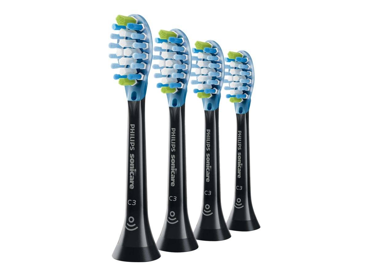 Philips Zahnbürste Zubehör Sonicare Plaque Control - schwarz - 4er