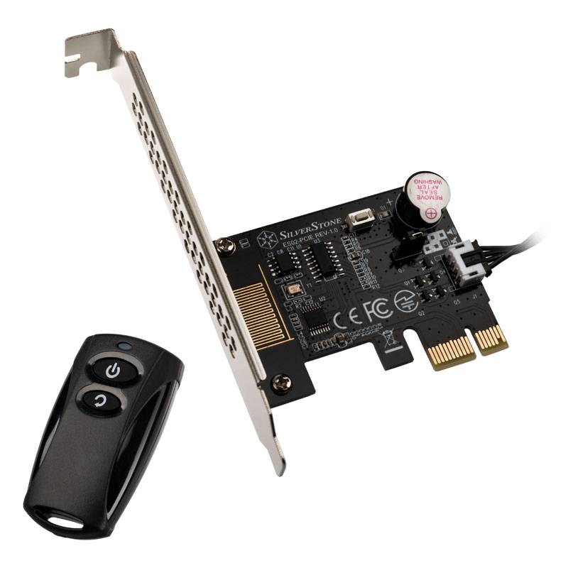 SST-ES02-PCIe schwarz Fernbedienung