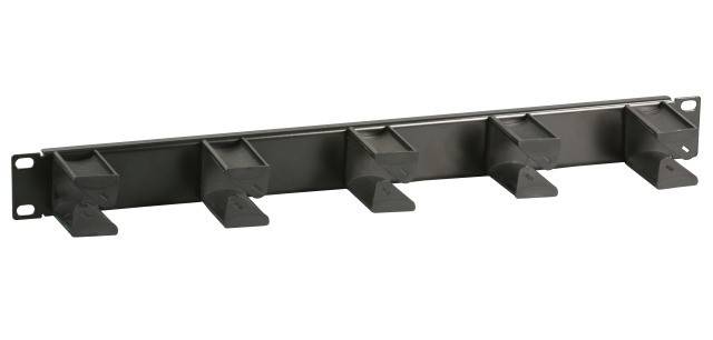 EFB Elektronik EFB-Elektronik - Kabelmanagement - Rack montierbar - Jet Black, RAL 9005 - 1U - 48.3 cm (19")