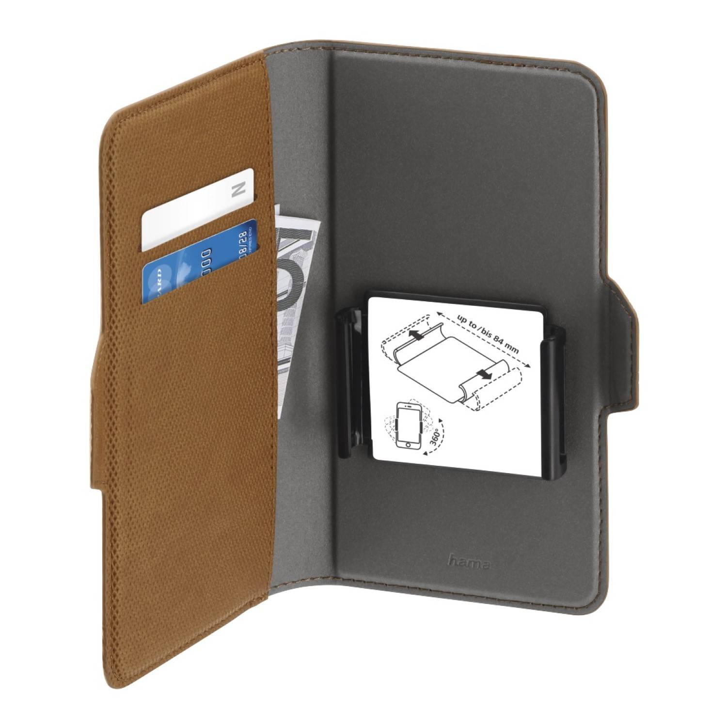 Booklet Smart Move Gr. XL 4,7" bis 5,1" Braun