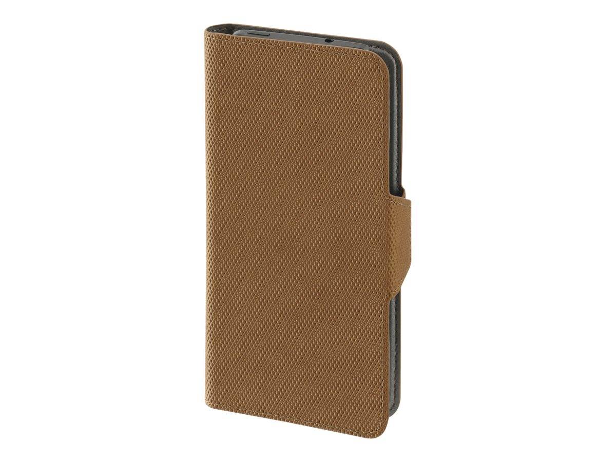 Hama Essential Line Smart Move - Rainbow Booklet, Size XXL - Flip-Hülle für Mobiltelefon - hochwertiges PU - Cognac -