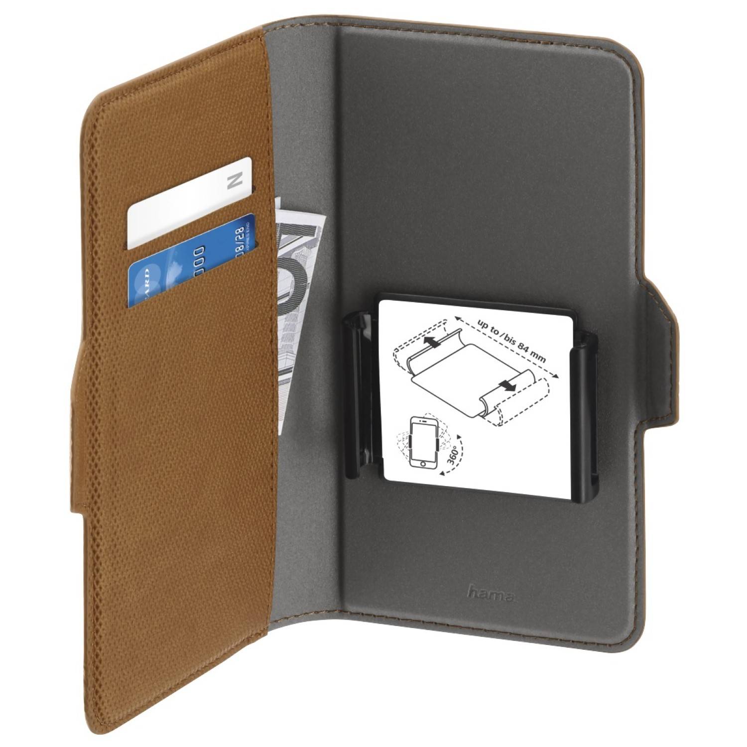 Booklet Smart Move Gr. XXL 5,2" bis 6,5" Braun
