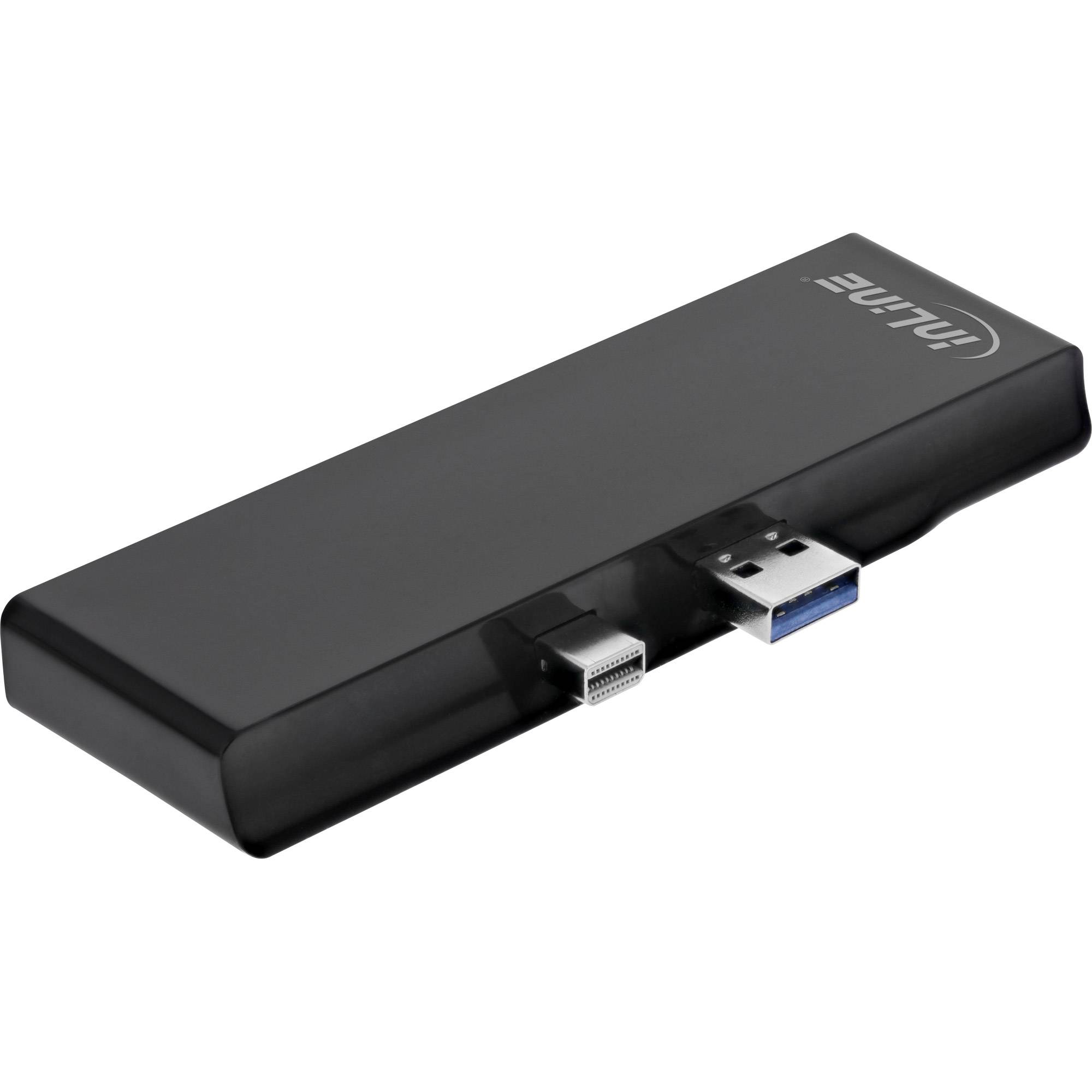 INLINE - MultiHub - Surface Pro 4/5/6 - 3x USB-A 3.2 Buchse - HDMI 4K - Cardreader
