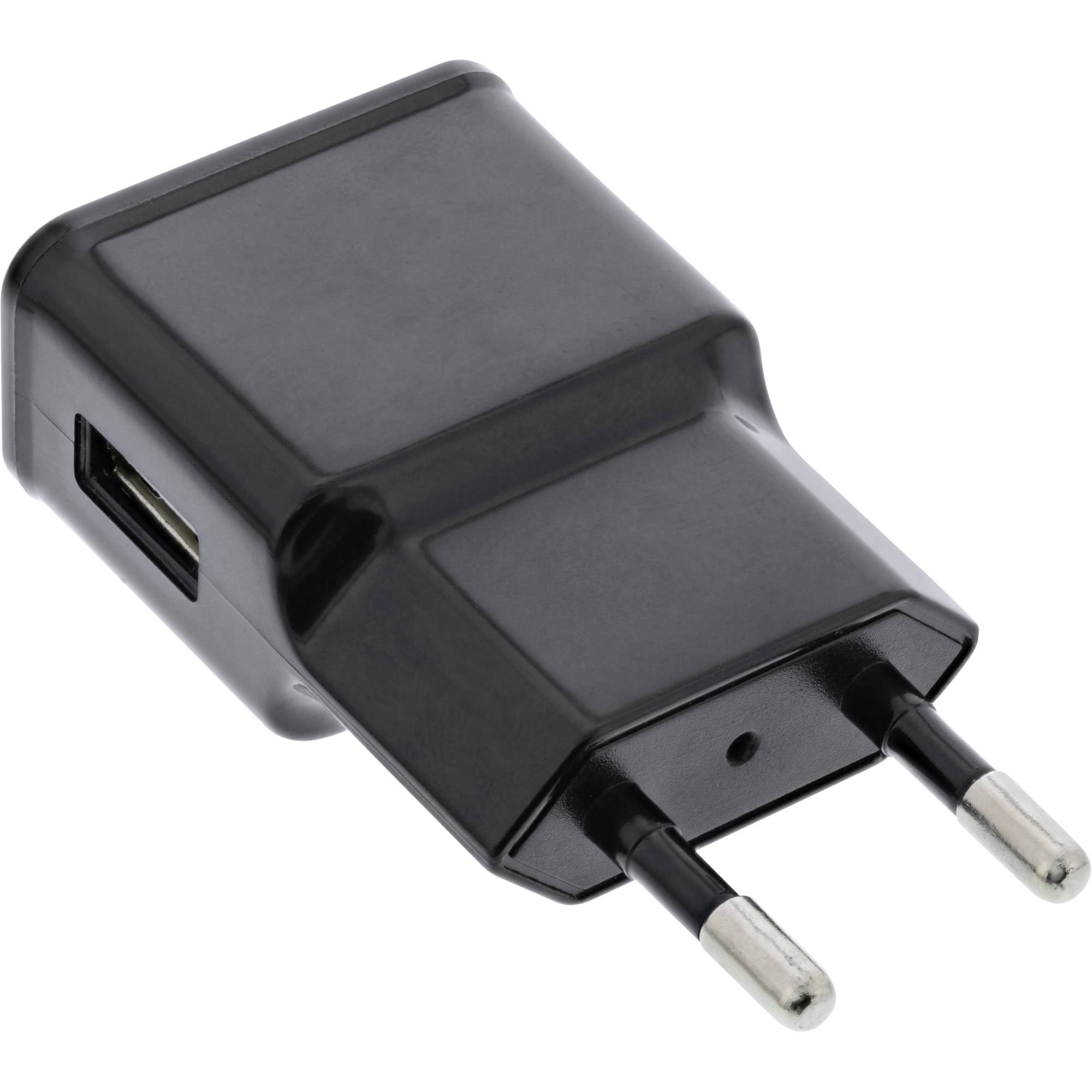 INLINE - USB Ladegerät Single - Netzteil - 100-240V zu 5V/1,2A - schwarz