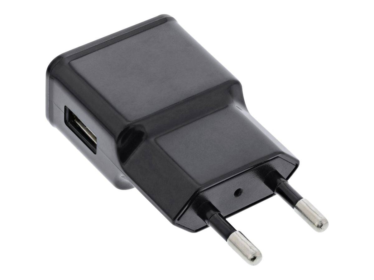 INLINE - USB Ladegerät Single - Netzteil - 100-240V zu 5V/1,2A - schwarz