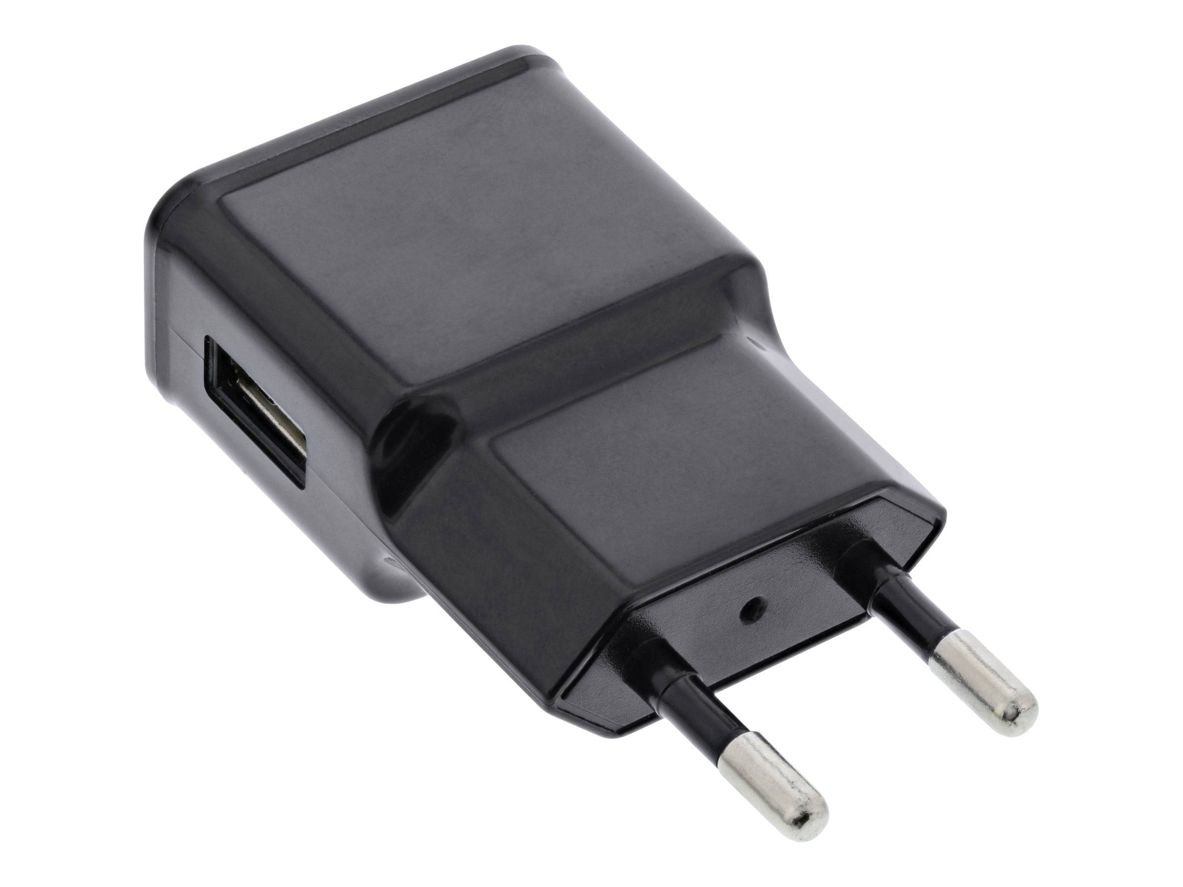 INLINE - USB Ladegerät Single - Netzteil - 100-240V zu 5V/1,2A - schwarz