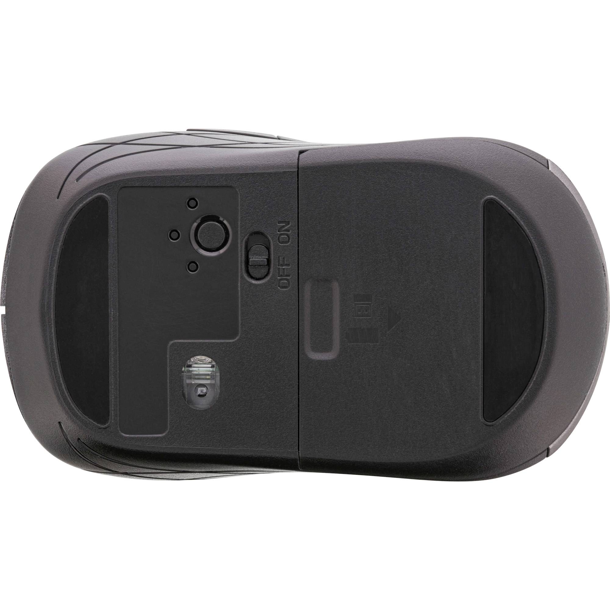 INLINE - Maus 3-in-1 - Bluetooth + 2x 2.4GHz Funk - 5 Tasten - optisch - grau/schwarz