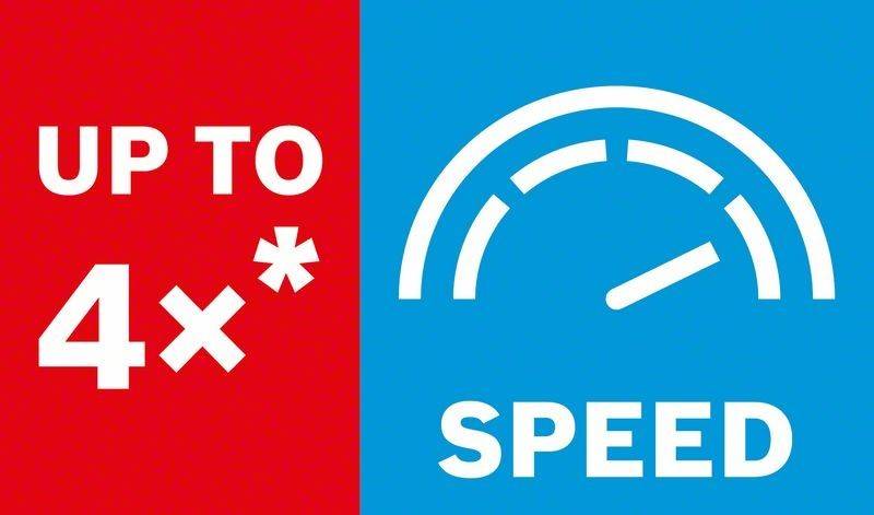 Ein roter und blauer Hintergrund mit den Wörtern 'TO EXP' auf der roten Seite und einem Tachometer-Symbol mit dem Wort 'SPEED' auf der blauen Seite.