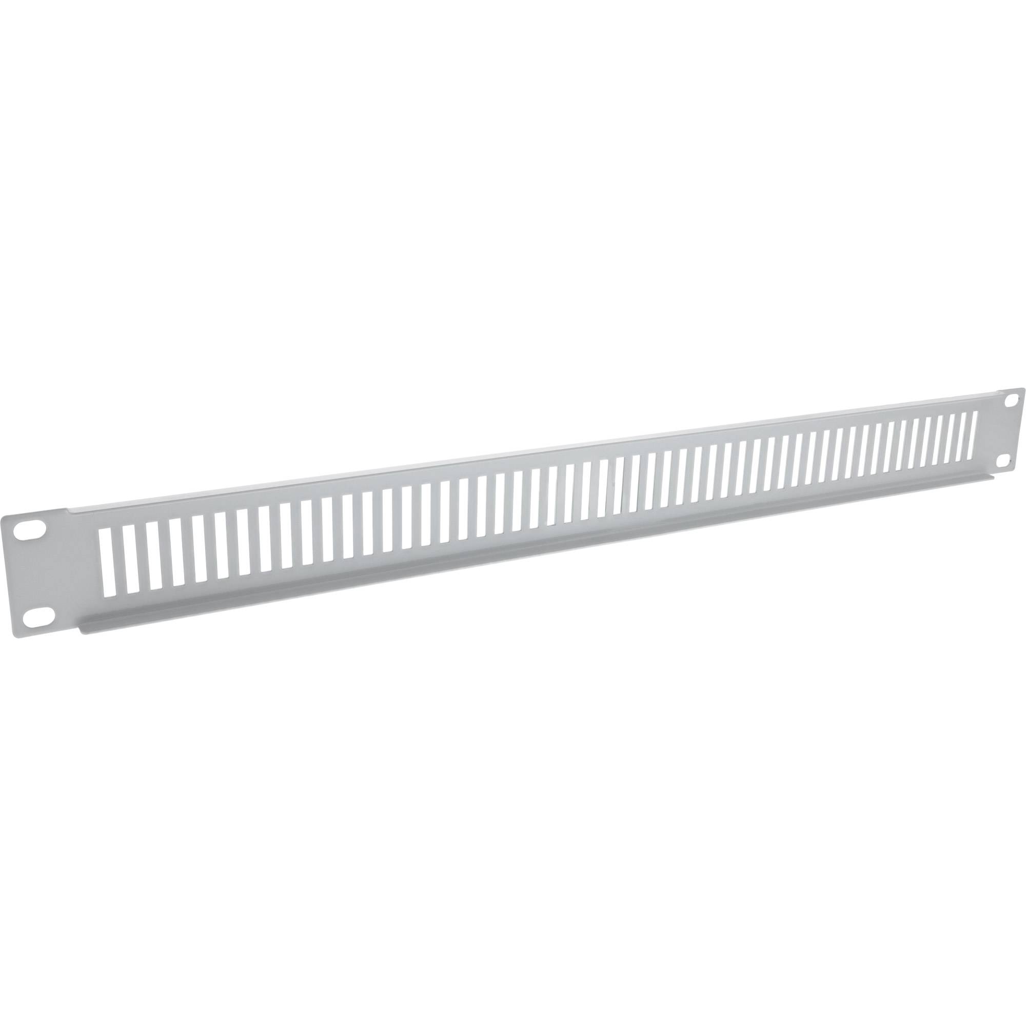 INLINE - 19"" Blindplatte perforiert - 1HE - RAL 7035 grau