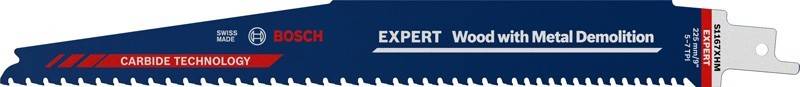 Fetter Text 'EXPERTE' unterstrichen, auf blauem Hintergrund mit gewellter weißer Kante unten.