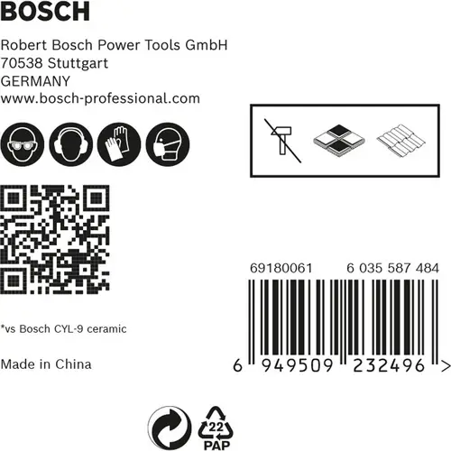 Bosch Expert HEX-9 HardCeramic Bohrer-Set 4/5/6/8/10 mm 5tlg. - 2608900597 Bosch Expert HEX-9 HardCeramic Bohrer-Set 4/5/6/8/10 mm 5tlg. - 2608900597