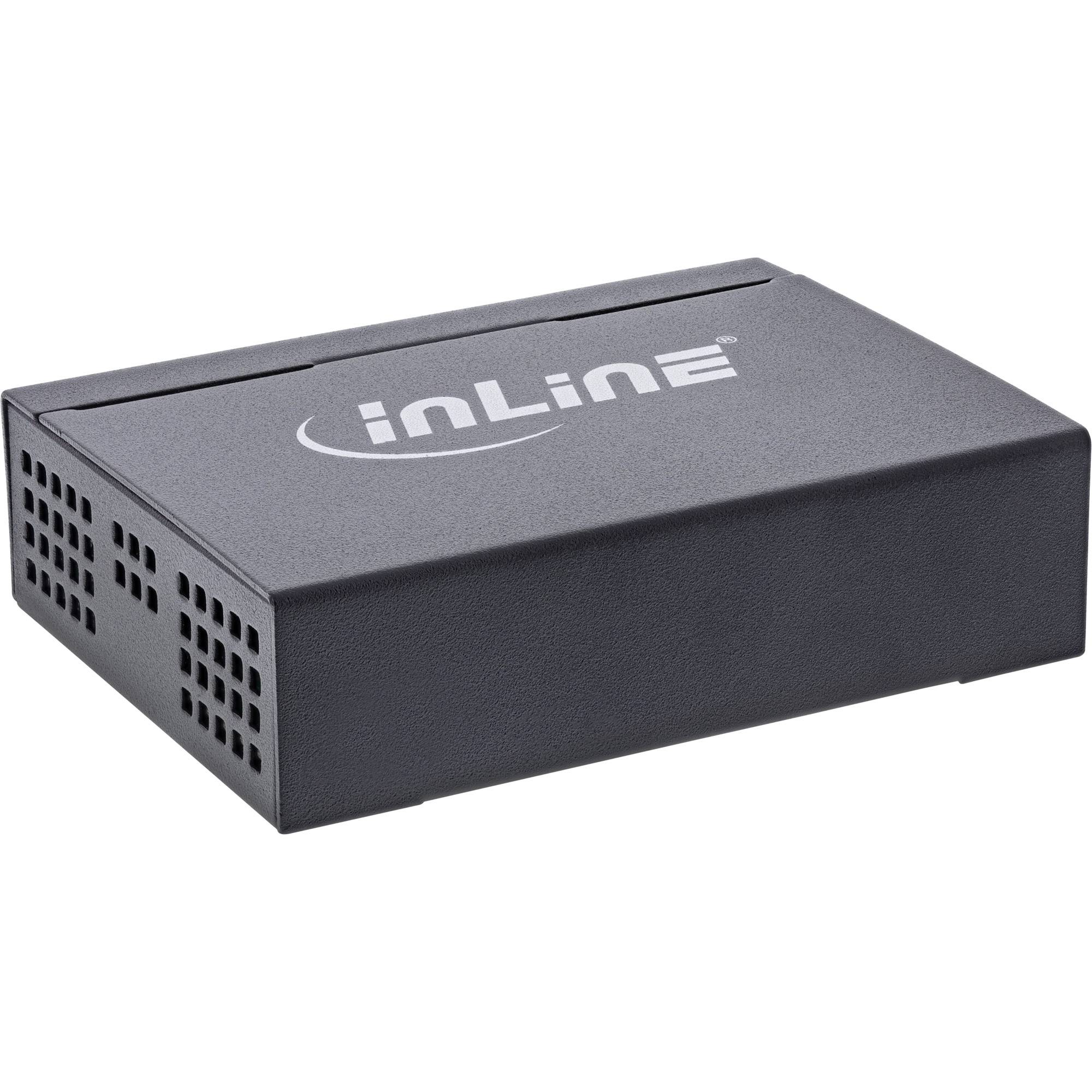 InLine Gigabit Netzwerk Switch 5-Port - 1Gb/s - Desktop - Metallgehäuse - lüfter