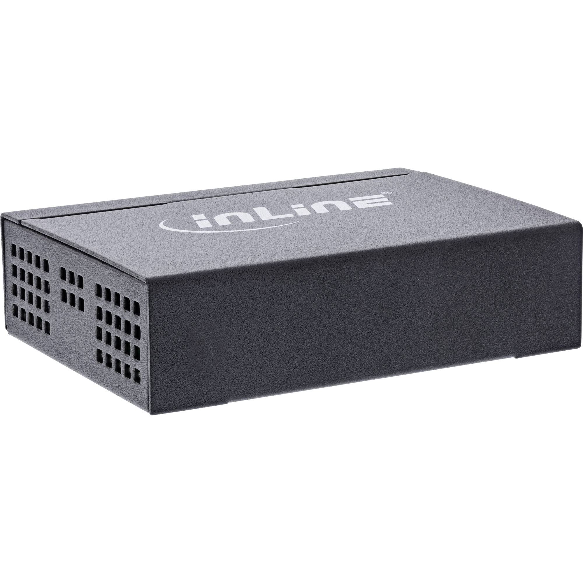 InLine Gigabit Netzwerk Switch 5-Port - 1Gb/s - Desktop - Metallgehäuse - lüfter