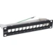 INLINE - 10"" Patchpanel Leerblech 12x - für Keystone Module - 1HE - RAL9005 schwarz INLINE - 10"" Patchpanel Leerblech 12x - für Keystone Module - 1HE - RAL9005 schwarz