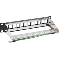 INLINE - 10"" Patchpanel Leerblech 12x - für Keystone Module - 1HE - RAL9005 schwarz INLINE - 10"" Patchpanel Leerblech 12x - für Keystone Module - 1HE - RAL9005 schwarz