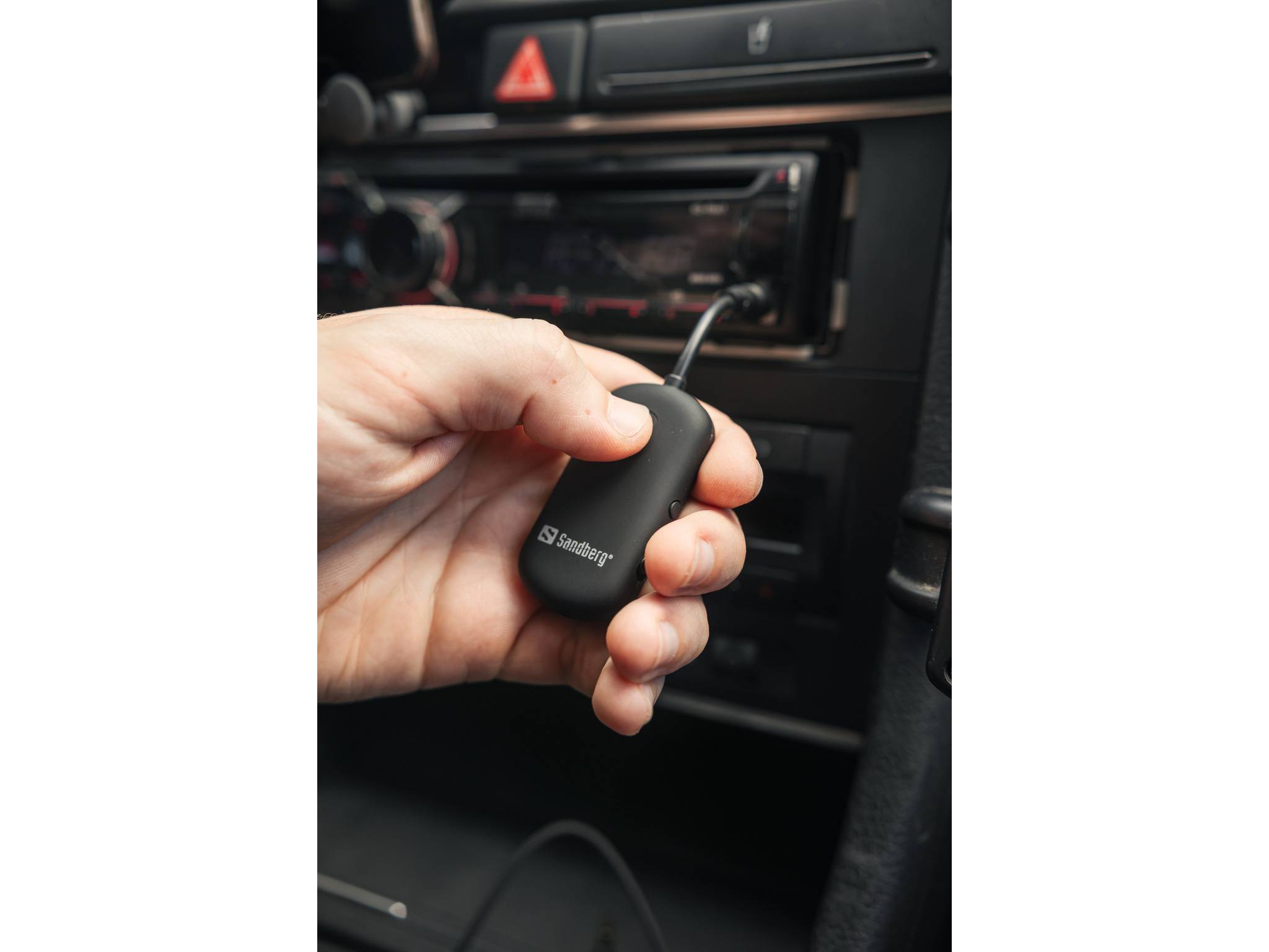 SANDBERG Audio Link 2in1 TxRx - Drahtloser Bluetooth Audio-Empfänger / Transmitter für Handy