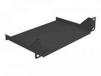 Delock Rack - Regal - Schwarz - 1U - 25.4 cm (10") - Shelf for network cabinet 1