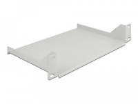 Delock Rack - Regal - weiß - 1U - 25.4 cm (10") - Shelf for network cabinet 1U g
