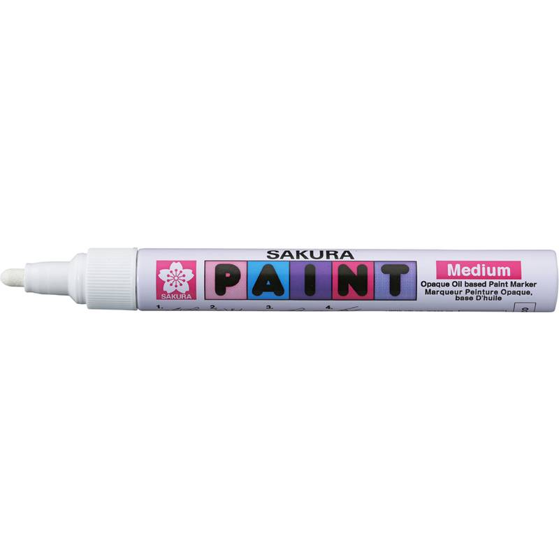 SAKURA Permanent-Marker Paint Marker mittel, weiß