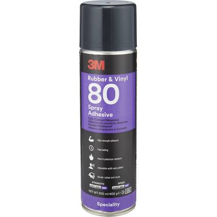 3M Sprühkleber Rubber & Vinyl 80, gelb, 500 ml