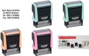 trodat Textstempelautomat Printy 4911 4.0, pastell-rosa Lieferung mit Gutschein zur Anfertigung einer individuellen