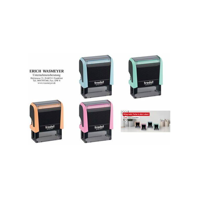 trodat Textstempelautomat Printy 4912 4.0, pastell-blau