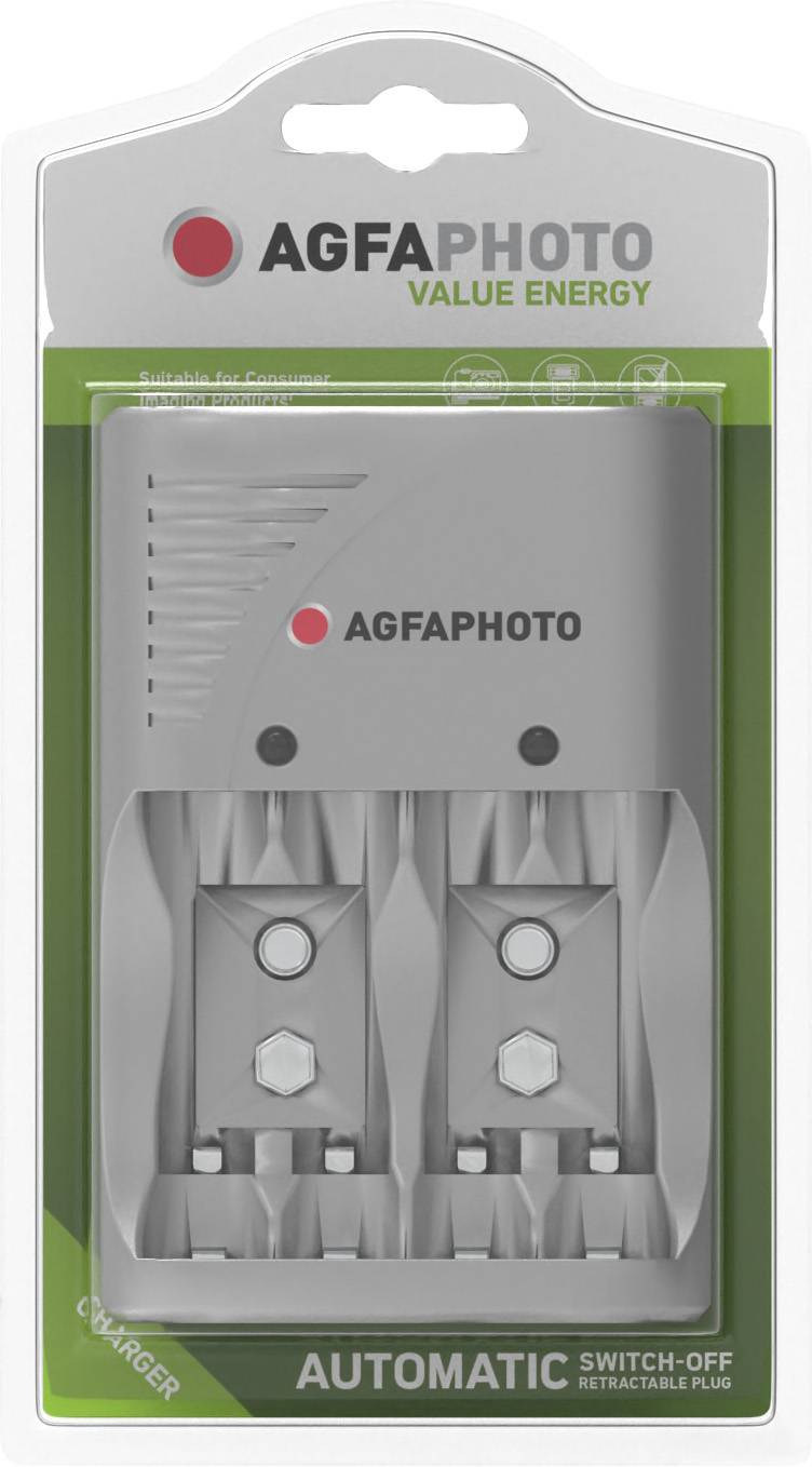 AGFAPHOTO Akku NiMH ohne Akkus Universal Ladegerät Value Energy (1er Blister)