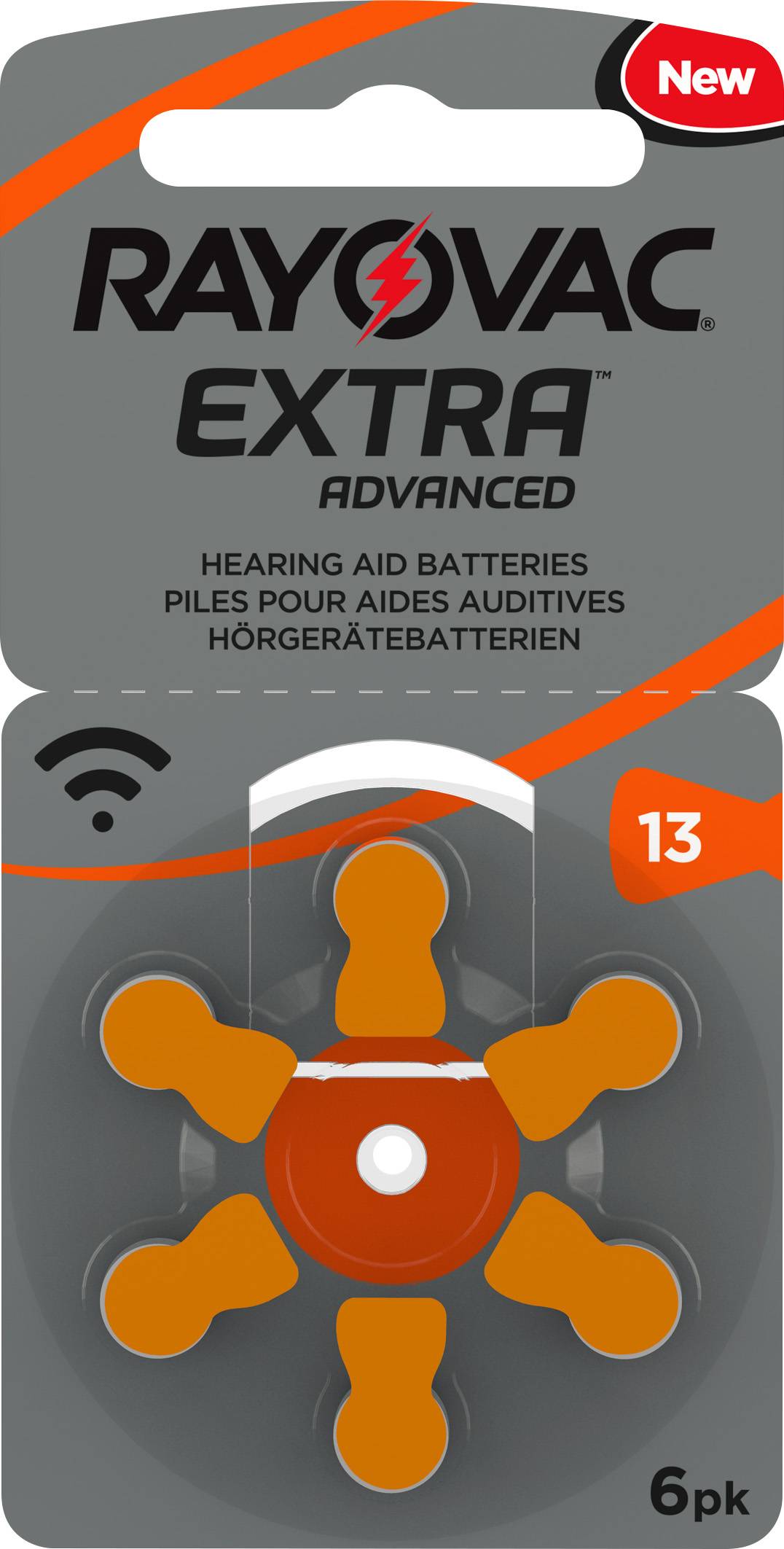 Rayovac Extra Advanced Knopfzelle Zink Luft V13 1,4 V (6er Blister)