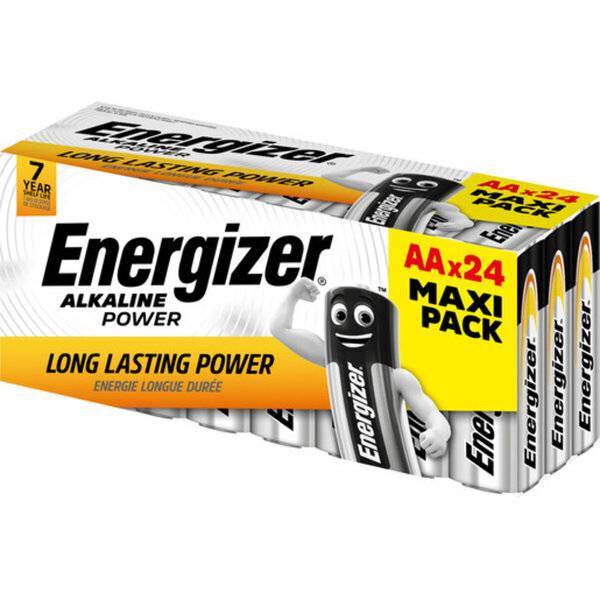 Batterie Power Mignon AA 1,5 Volt weiß/gelb 24 Stück.