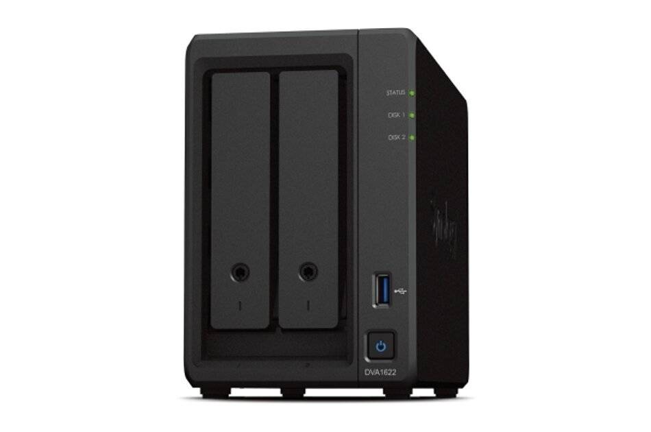 Synology DVA1622, Netzwerk Video Rekorder, 16 Kanäle, 2-bay, ohne HDD, USB 3.2, Deep Learning