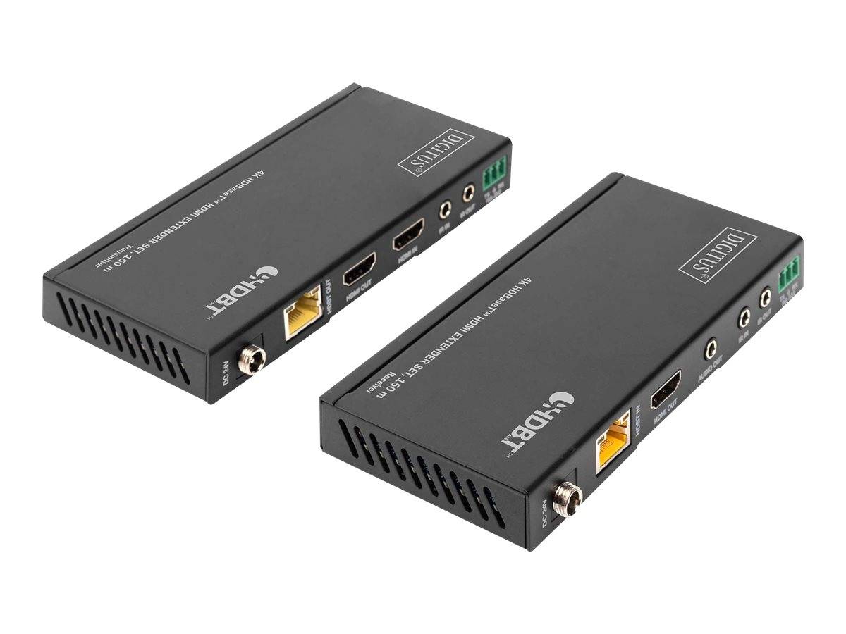 DIGITUS - 4K HDBaseT HDMI Extender Set, 150 m