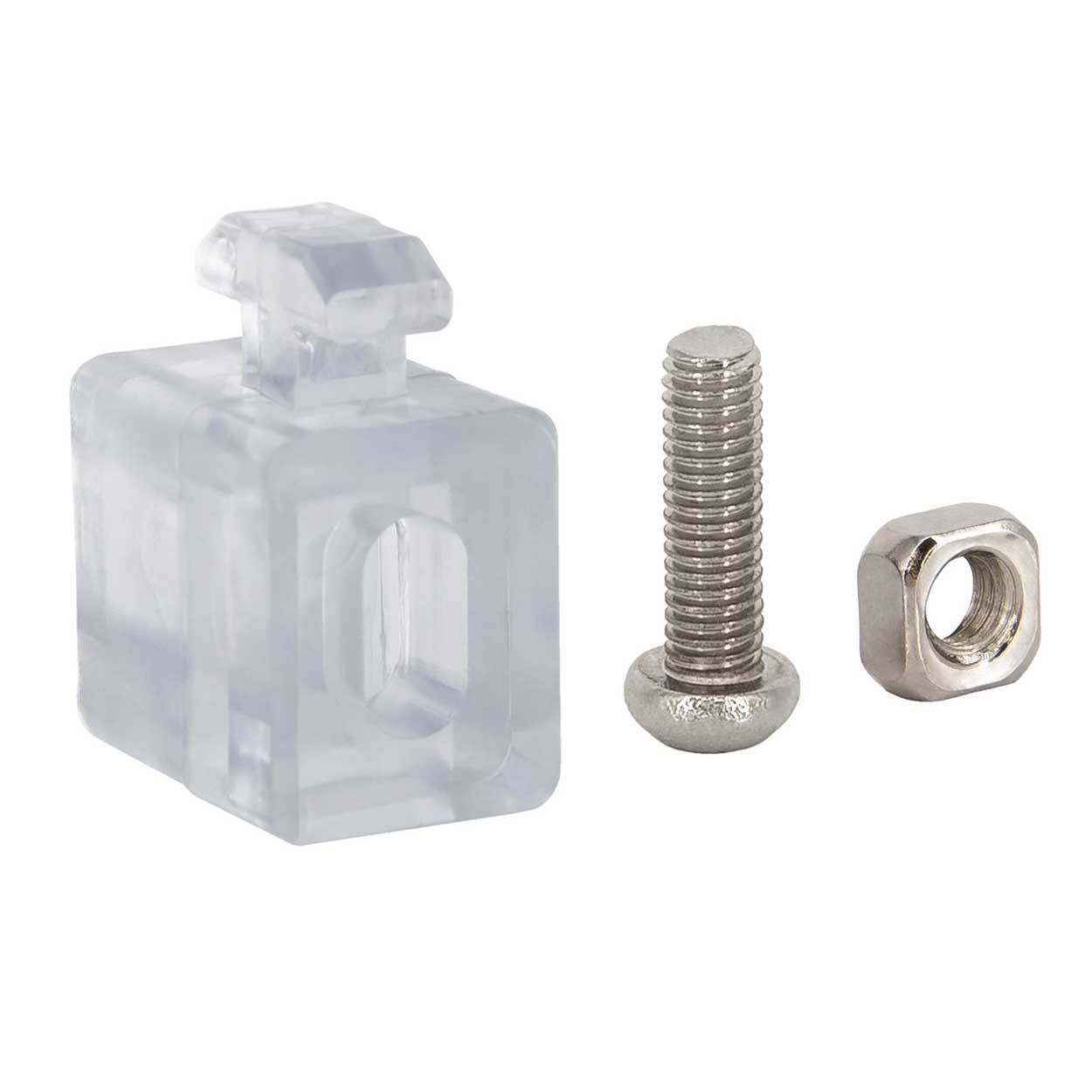 SCHMIDT systemprofile 10x Verbinder Nut 8 Uniblock Klemmhalter Glashalter Scheibenbefestigung Aluprofil-Zubehör