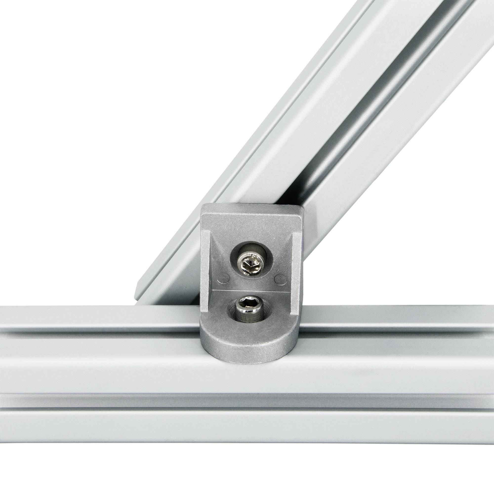 SCHMIDT systemprofile 10x Drehwinkel Nut 8 35x30x38mm M8 Aluminium Winkel Verbinder Gelenkwinkel Aluprofil-Zubehör