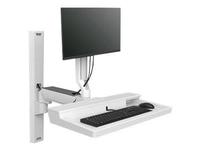 Ergotron CareFit Combo System - Befestigungskit (Gelenkarm, Tastatur-Tablett, Wandschiene 34", Wandhalterung, Laufschien