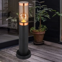 Sockelleuchte Standleuchte Außenbeleuchtung rauch Kupfer Außen mit Bewegungsmelder Garten Stehlampe, Edelstahl Kunststoff, 1x E27, DxH 7,6x45 cm, 2e Sockelleuchte Standleuchte Außenbeleuchtung rauch Kupfer Außen mit Bewegungsmelder Garten Stehlampe, Edelstahl Kunststoff, 1x E27, DxH 7,6x45 cm, 2e