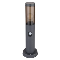 Außenbeleuchtung Standleuchte Sockelleuchte rauch anthrazit Außen mit Bewegungsmelder Garten Stehlampe, Metall Kunststoff, 1x E27, DxH 7,6x45 cm Außenbeleuchtung Standleuchte Sockelleuchte rauch anthrazit Außen mit Bewegungsmelder Garten Stehlampe, Metall Kunststoff, 1x E27, DxH 7,6x45 cm
