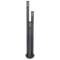 Außenlampe Standleuchte Wegeleuchten Außen Edelstahl Gartenleuchte Groß für draußen, anthrazit rauch, 3 Flammig E27, DxH 28x170 cm Außenlampe Standleuchte Wegeleuchten Außen Edelstahl Gartenleuchte Groß für draußen, anthrazit rauch, 3 Flammig E27, DxH 28x170 cm