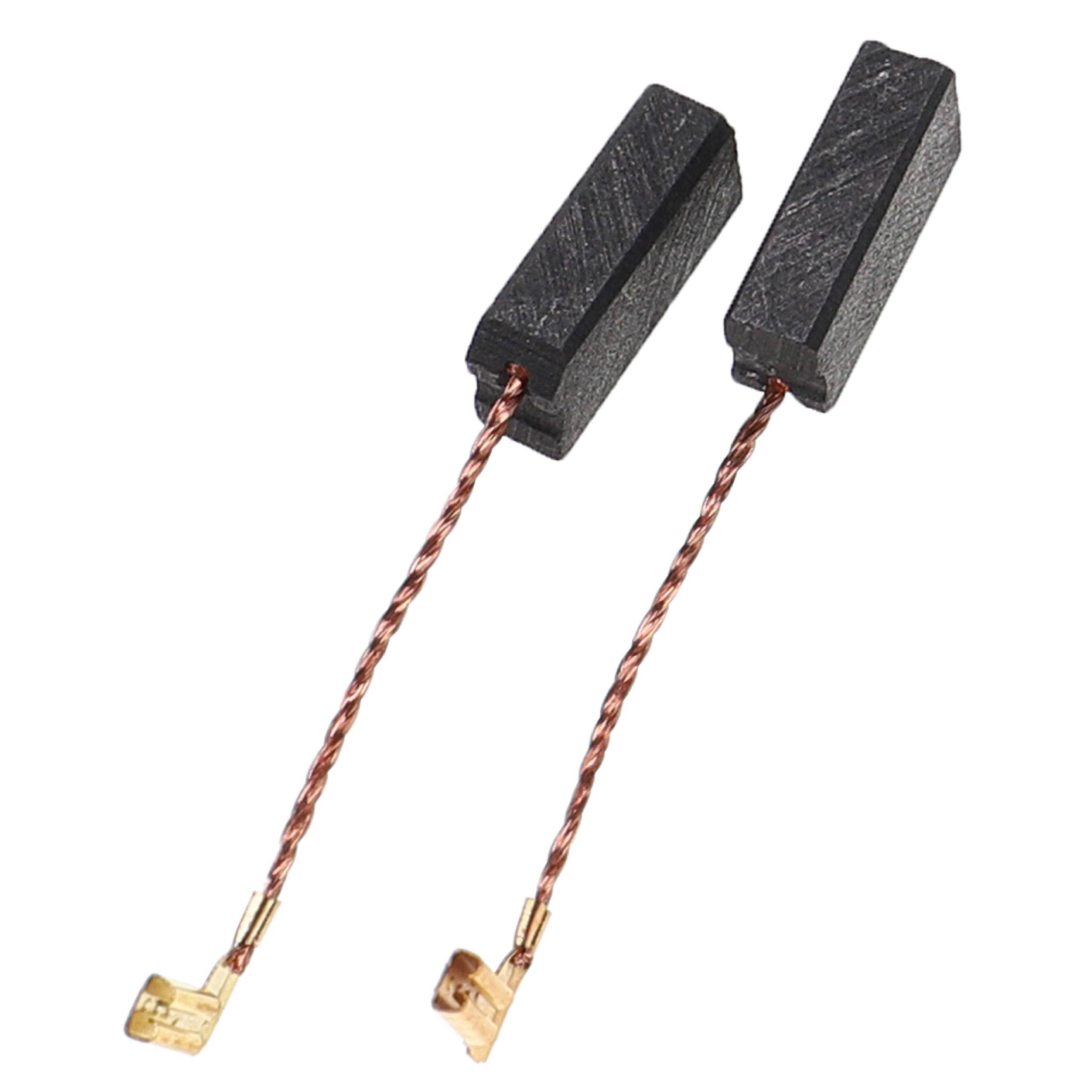 vhbw 2x Kohlebürste 6 x 10 x 20 mm kompatibel mit Collomix RGE 110, RGE 120, RGE 125, RGE 130, RGE 140 Rührwerk