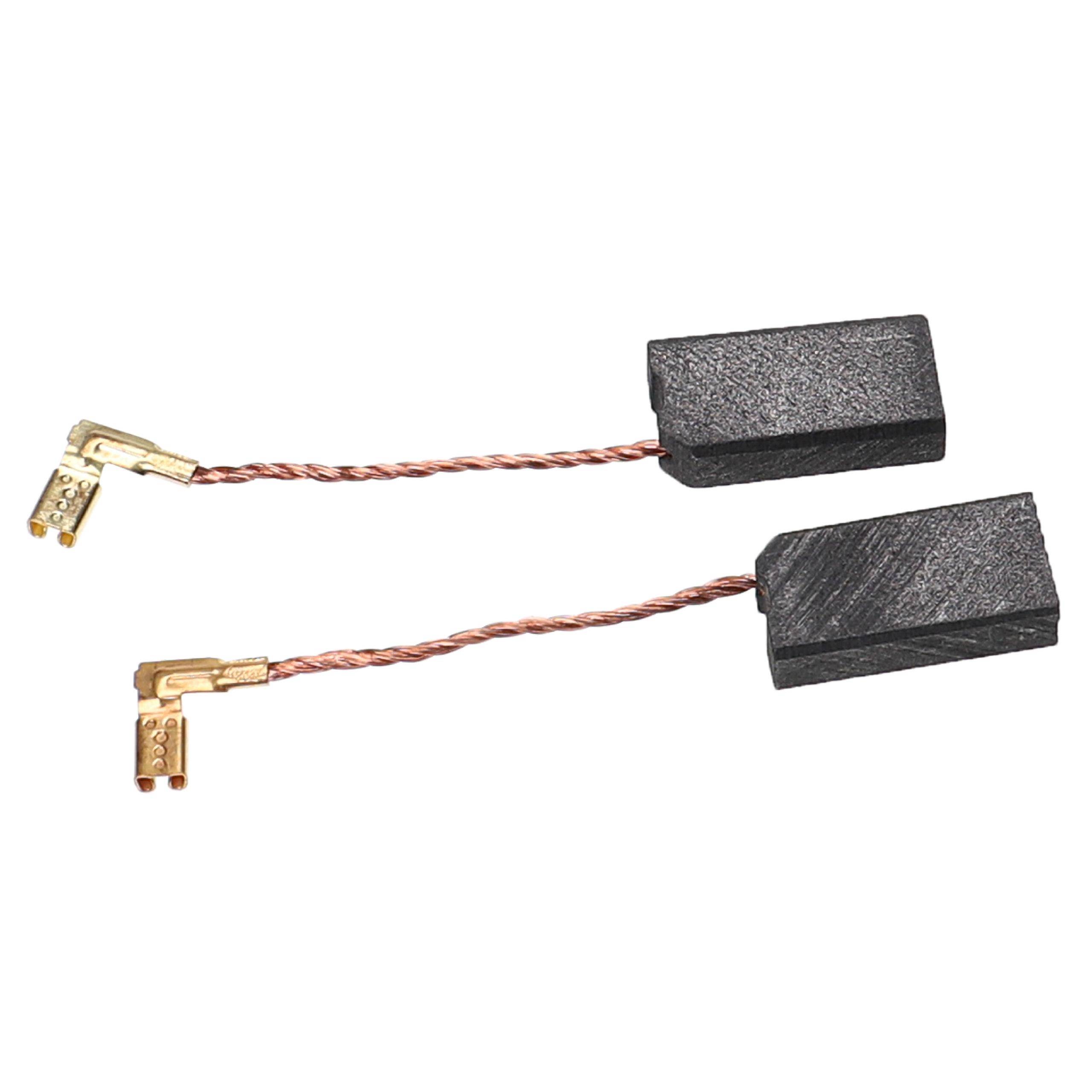 vhbw 2x Kohlebürste 6 x 10 x 20 mm kompatibel mit Collomix RGE 110, RGE 120, RGE 125, RGE 130, RGE 140 Rührwerk