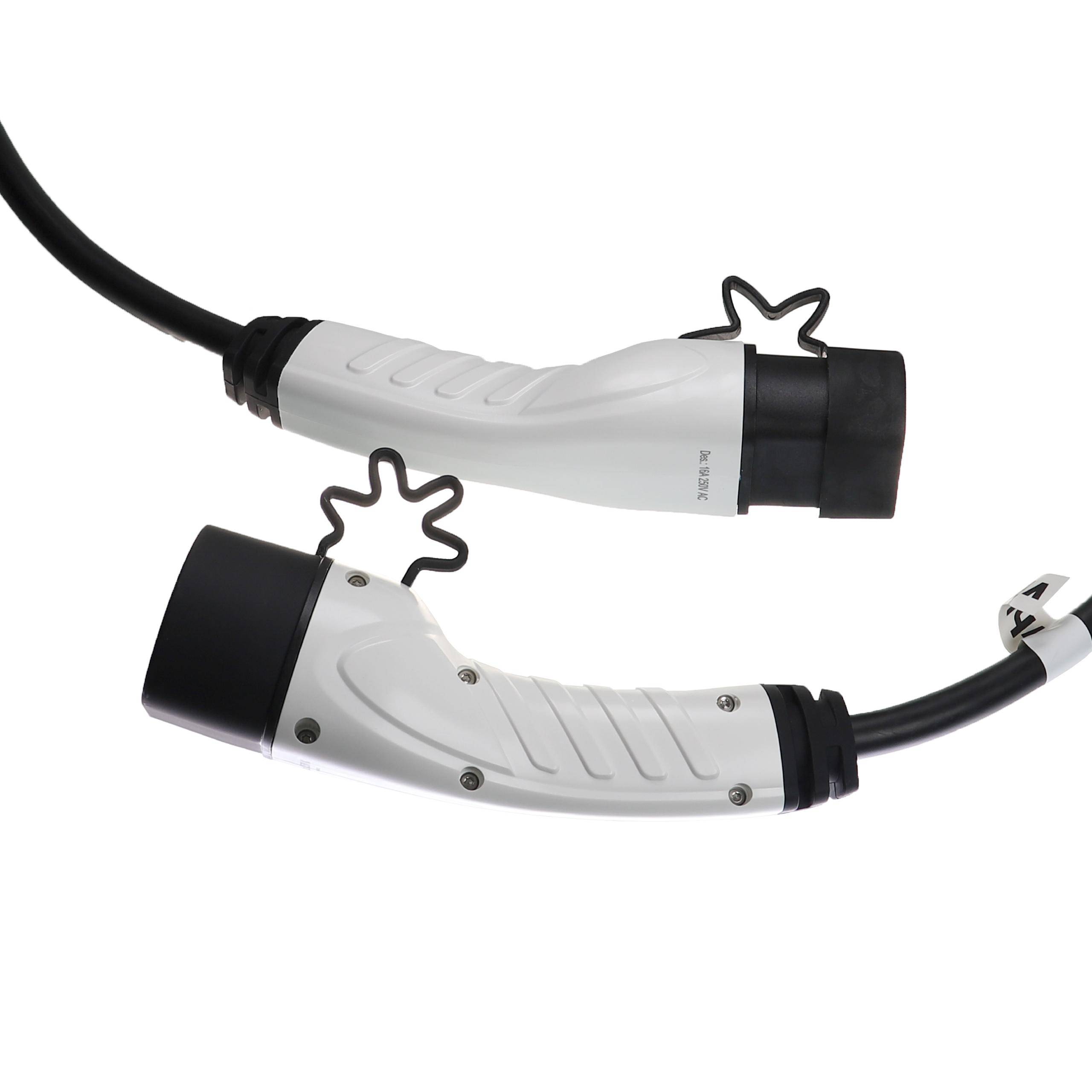 vhbw Ladekabel Typ 2 zu Typ 2 kompatibel mit Opel Astra PHEV Elektroauto, 1-phasig, 16 A, 3,5 kW, 10 m