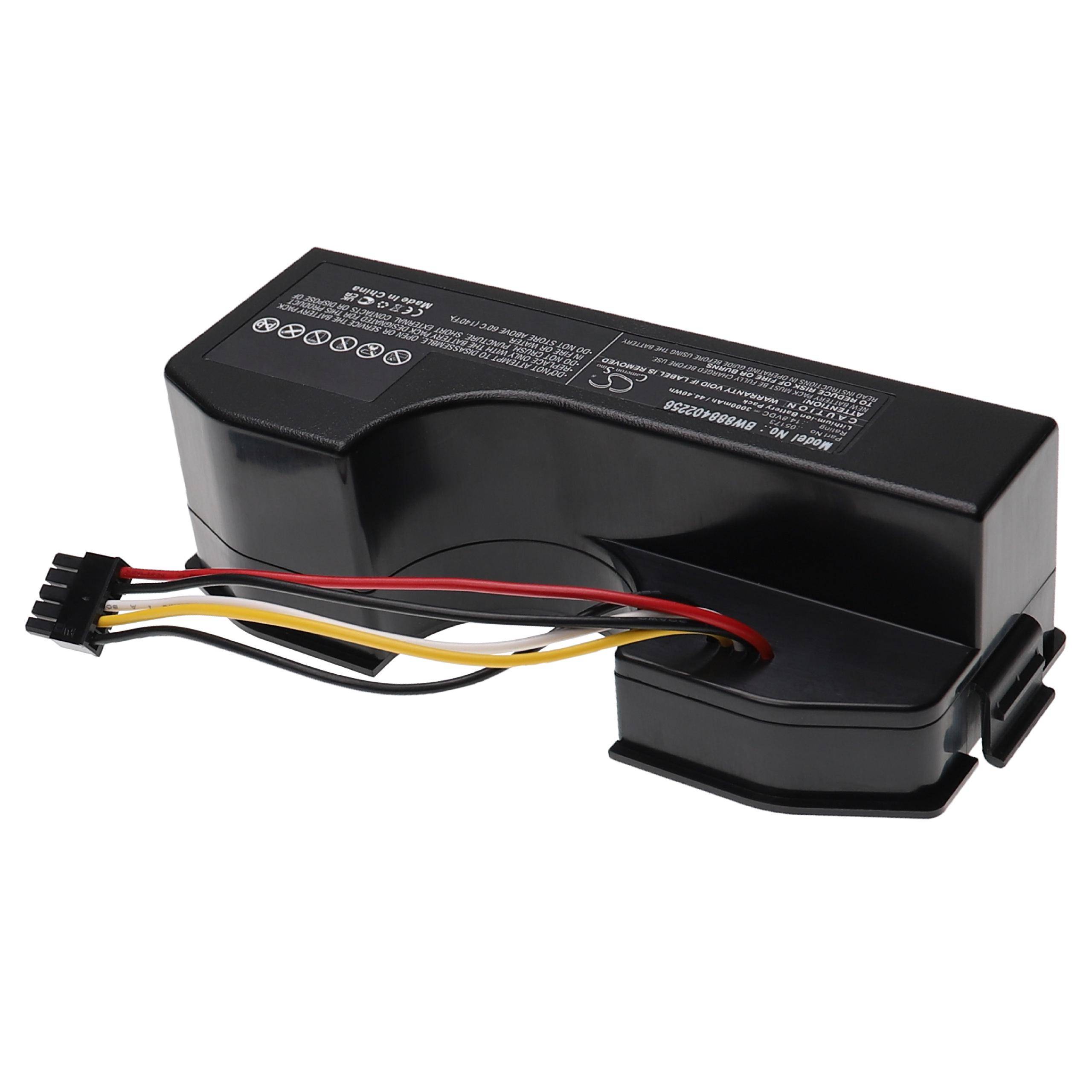 vhbw Akku Ersatz für Cecotec 05173, 05421 für Staubsauger (3000 mAh, 14,8 V, Li-Ion)