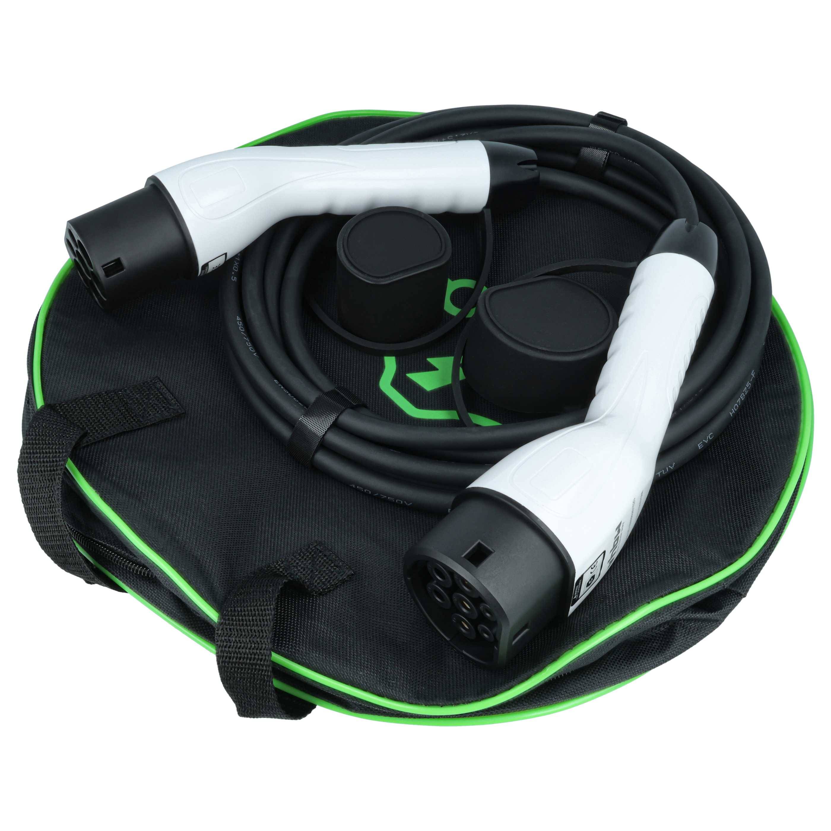 vhbw Typ 2 Ladekabel 3,5 kW 16 A 1-phasig 5 m für E-Auto - Kabel für Wallbox & Ladestation