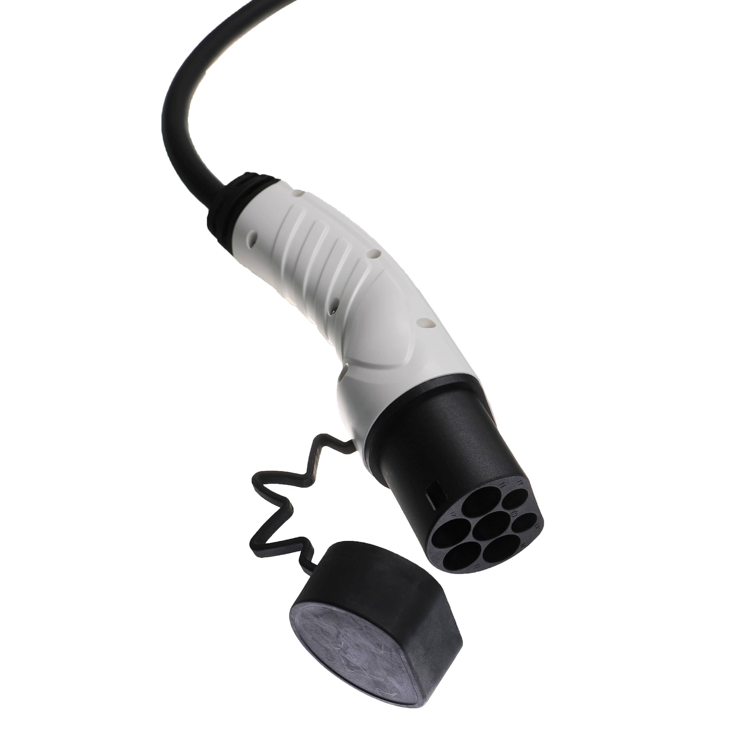 vhbw Ladekabel Typ 2 zu Typ 2 kompatibel mit BMW ix1, ix2, X1, iX3, iX, i8 Elektroauto, 1-phasig, 16 A, 3,5 kW, 5 m