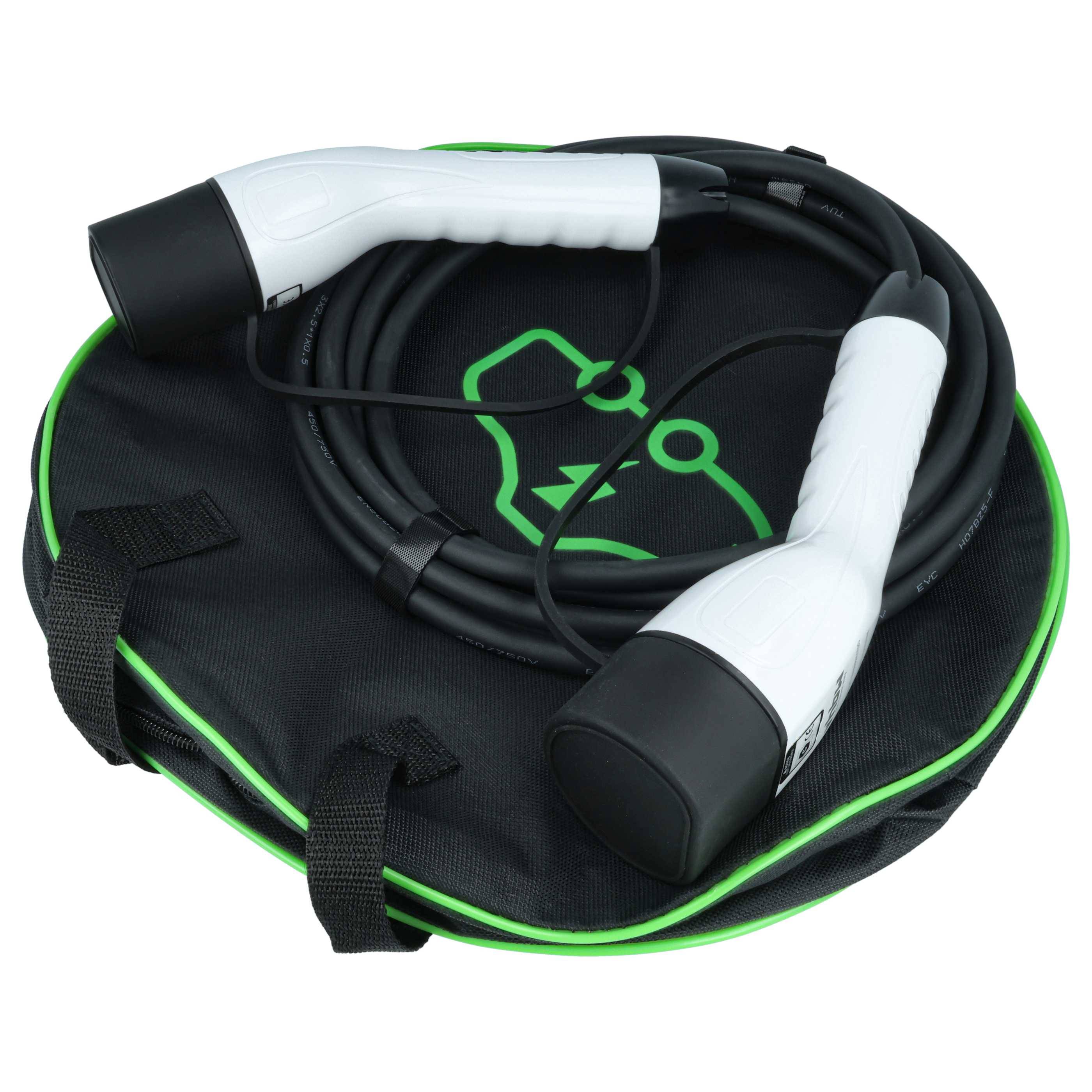 vhbw Typ 2 Ladekabel 3,5 kW 16 A 1-phasig 5 m für E-Auto - Kabel für Wallbox & Ladestation