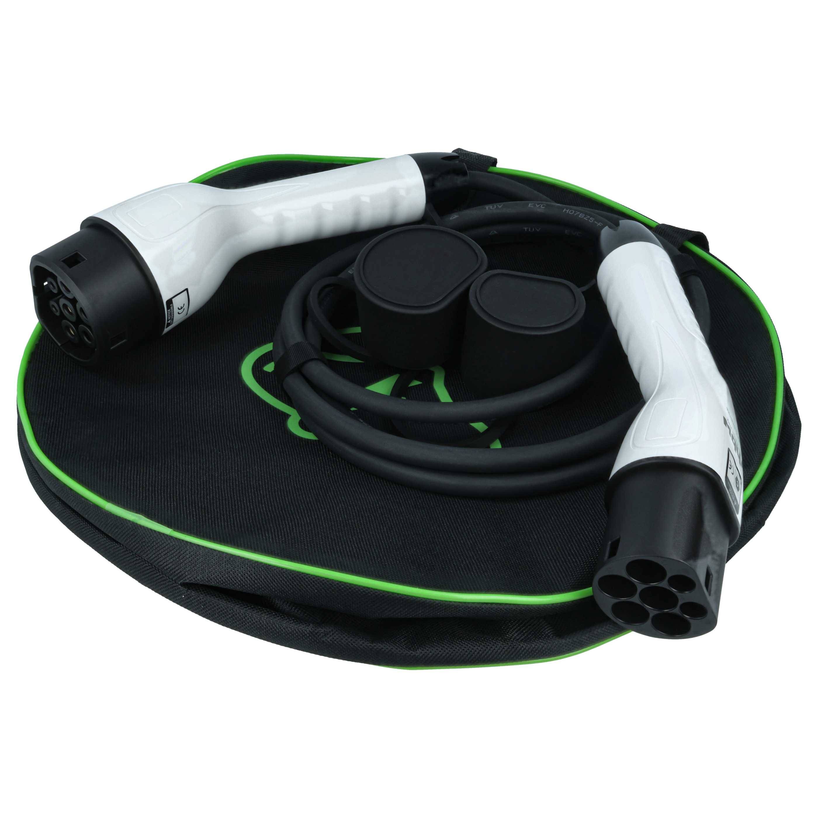 vhbw Typ 2 Ladekabel 3,5 kW 16 A 1-phasig 3 m für E-Auto - Kabel für Wallbox & Ladestation