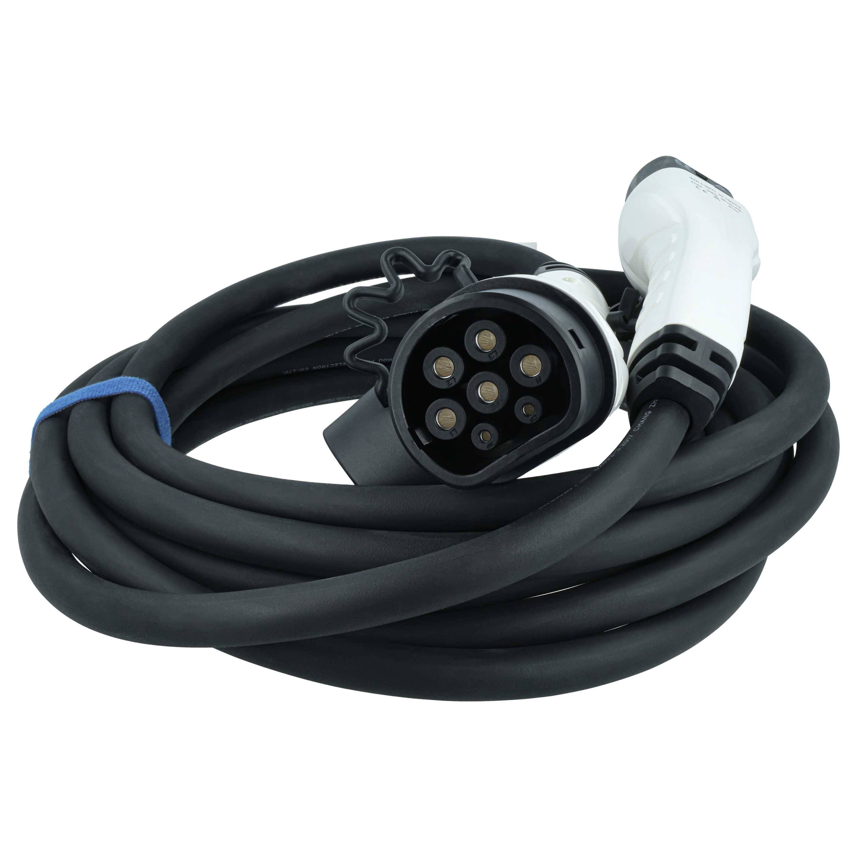 vhbw Typ 2 Ladekabel 7 kW 32 A 1-phasig 7 m für E-Auto - Kabel für Wallbox & Ladestation