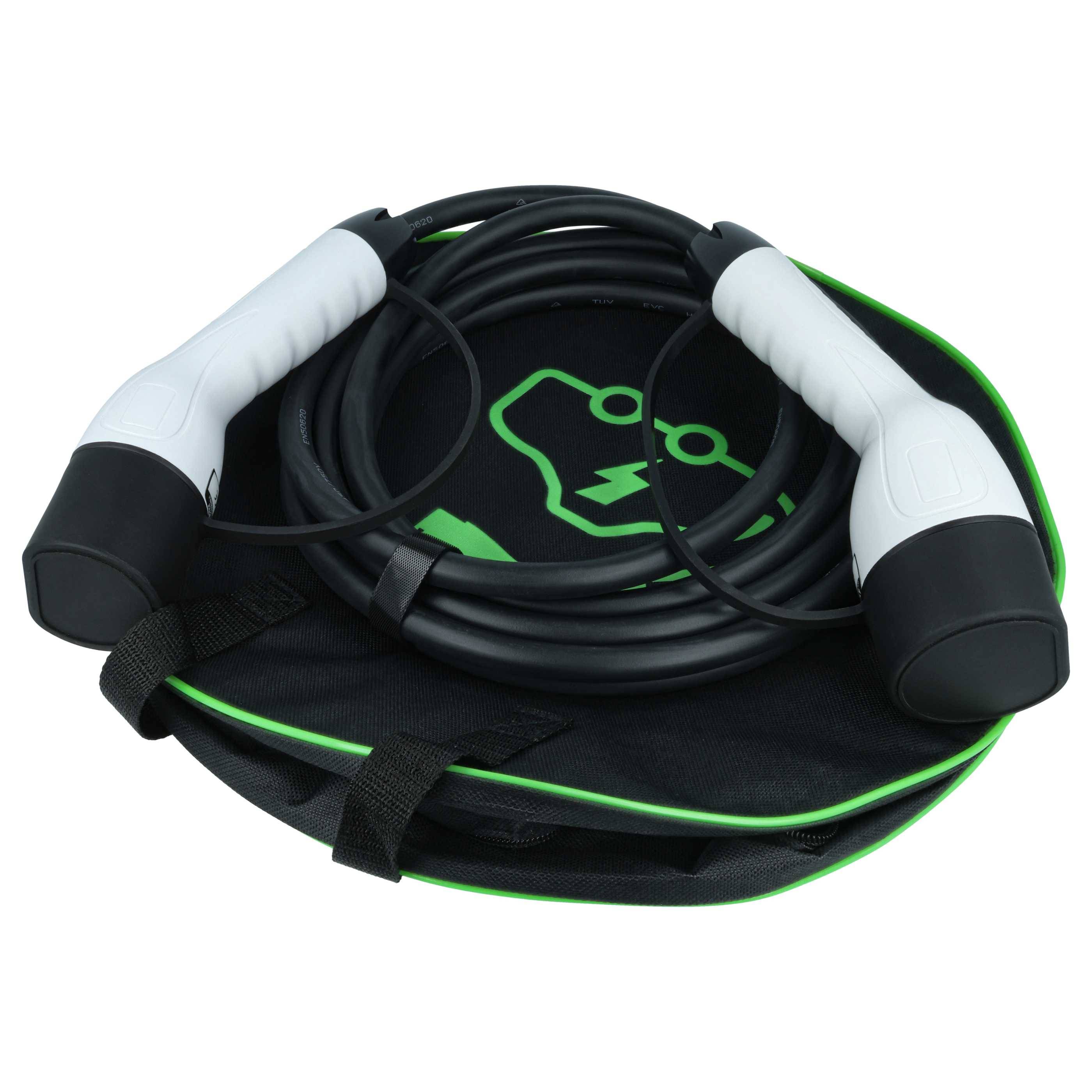 vhbw Typ 2 Ladekabel 7 kW 32 A 1-phasig 5 m für E-Auto - Kabel für Wallbox & Ladestation