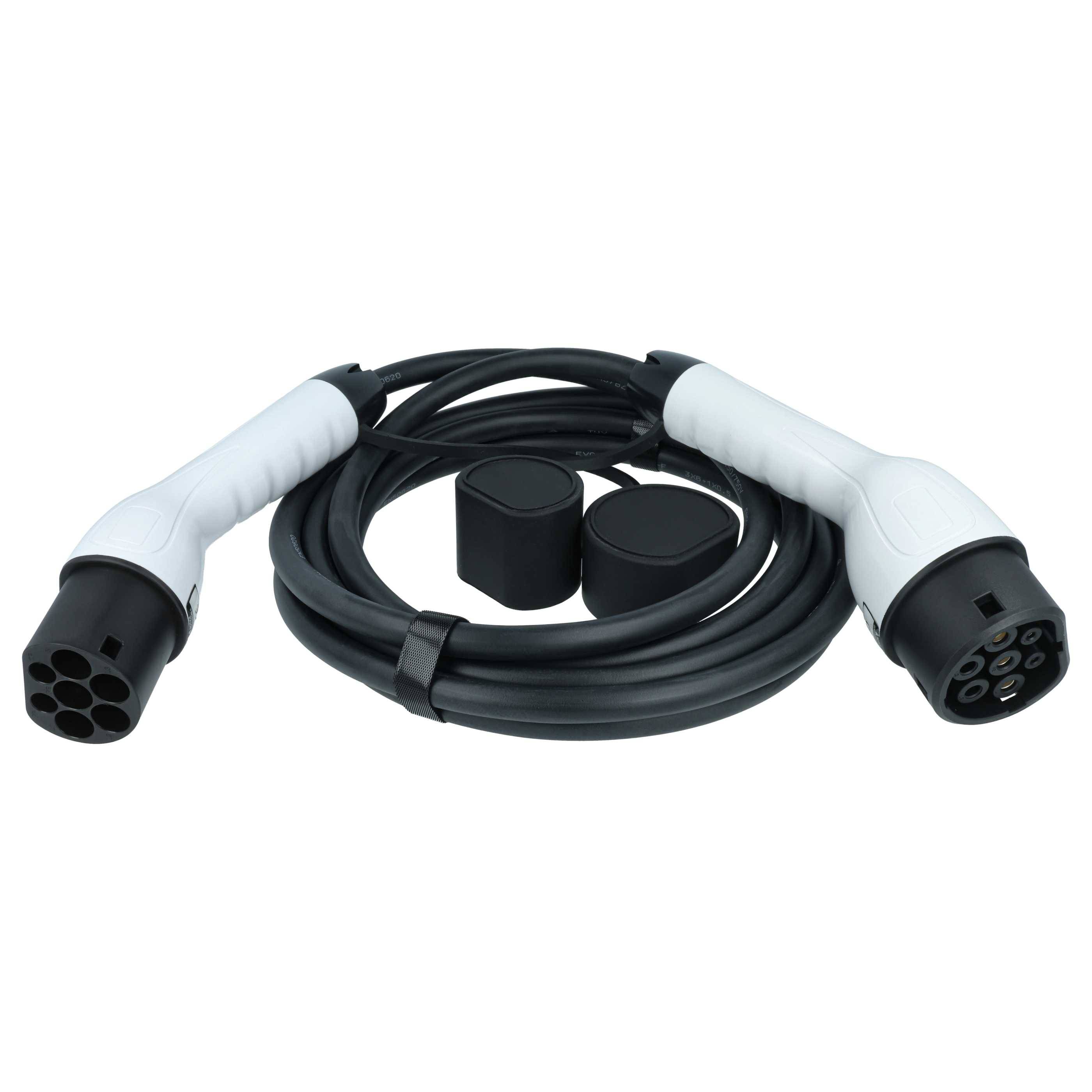 vhbw Typ 2 Ladekabel 7 kW 32 A 1-phasig 5 m für E-Auto - Kabel für Wallbox & Ladestation