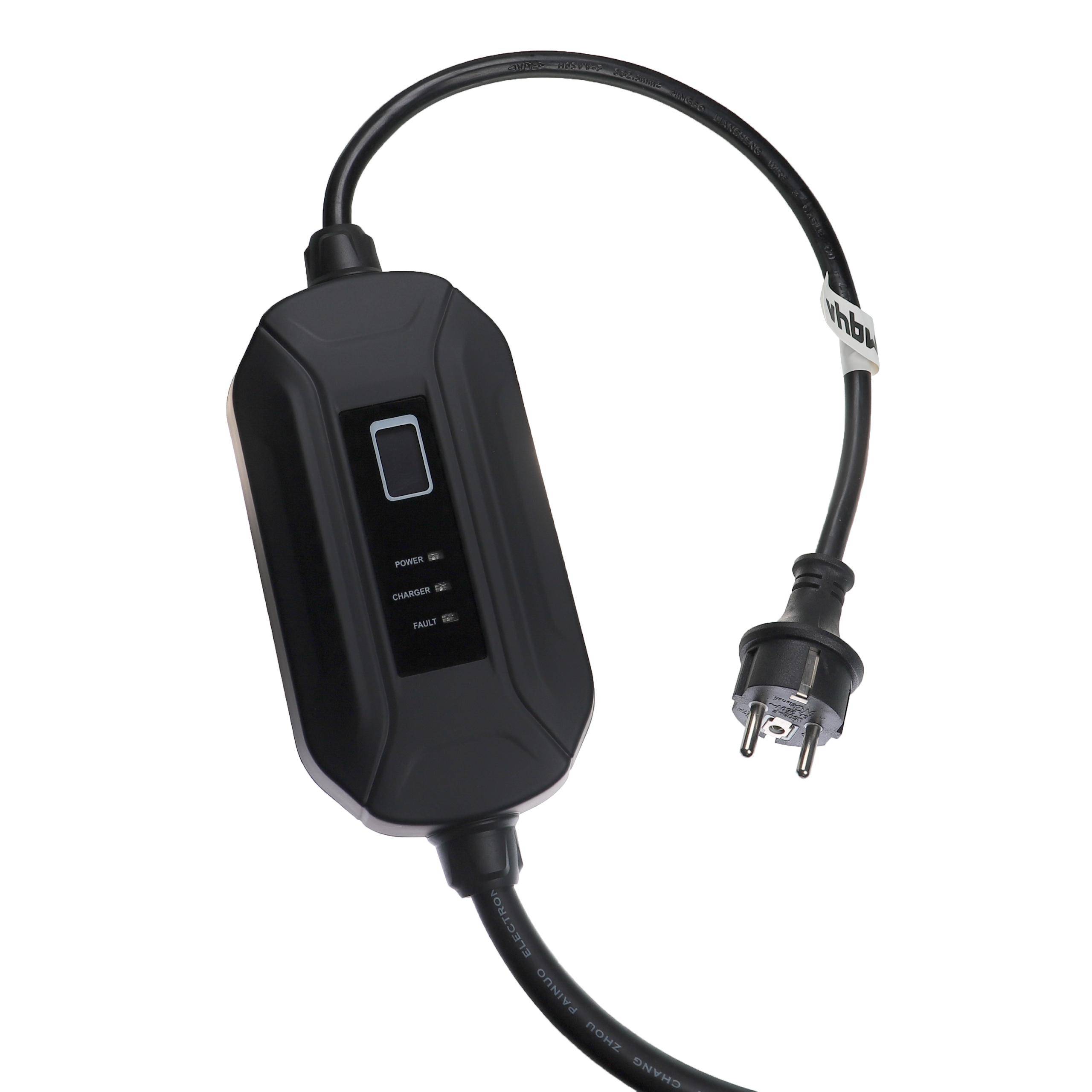 vhbw Ladekabel Typ 2 zu Typ F CEE 7/7 kompatibel mit Opel Mokka-e, Grandland PHEV Elektroauto, 1-phasig, 16 A, 3,5 kW, 10 m